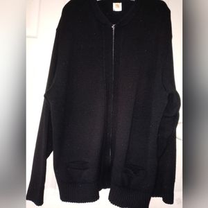 A+ 100% Low Pill Acrylic Zip Up Cardigan Size Large